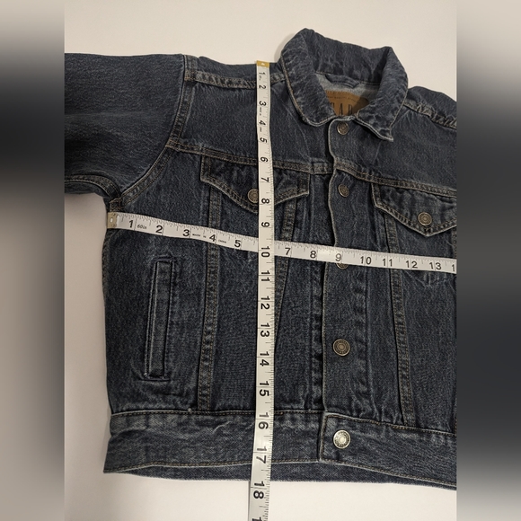 Vintage 2000 Gap Denim Trucker Style Jean Jacket Kids Boys or Girls Size Small - Picture 3 of 10